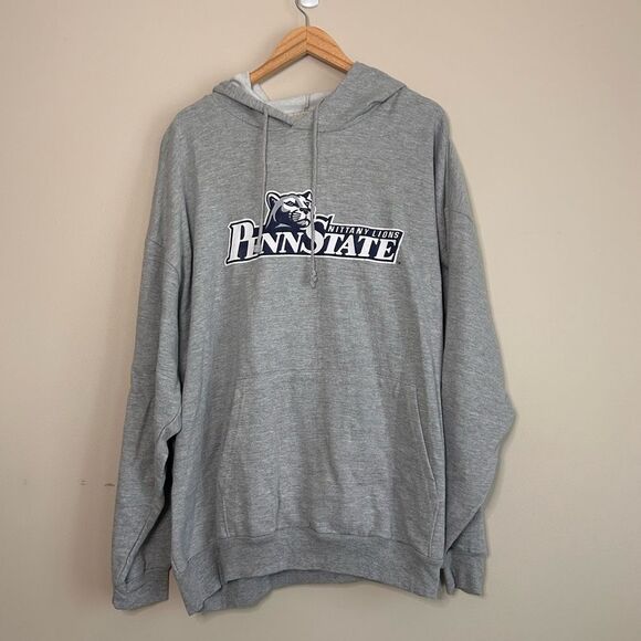 Big Ball Sports Gray Penn State Big 10 Hoodie Sweatshirt Size Men's 2XL - Picture 5 of 5